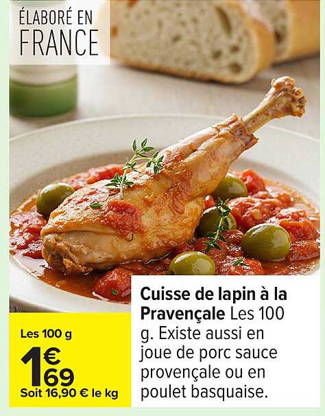 Cuisse de lapin à la Provençale