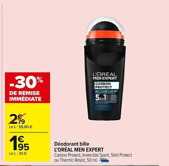 Déodorant bille L'ORÉAL MEN EXPERT