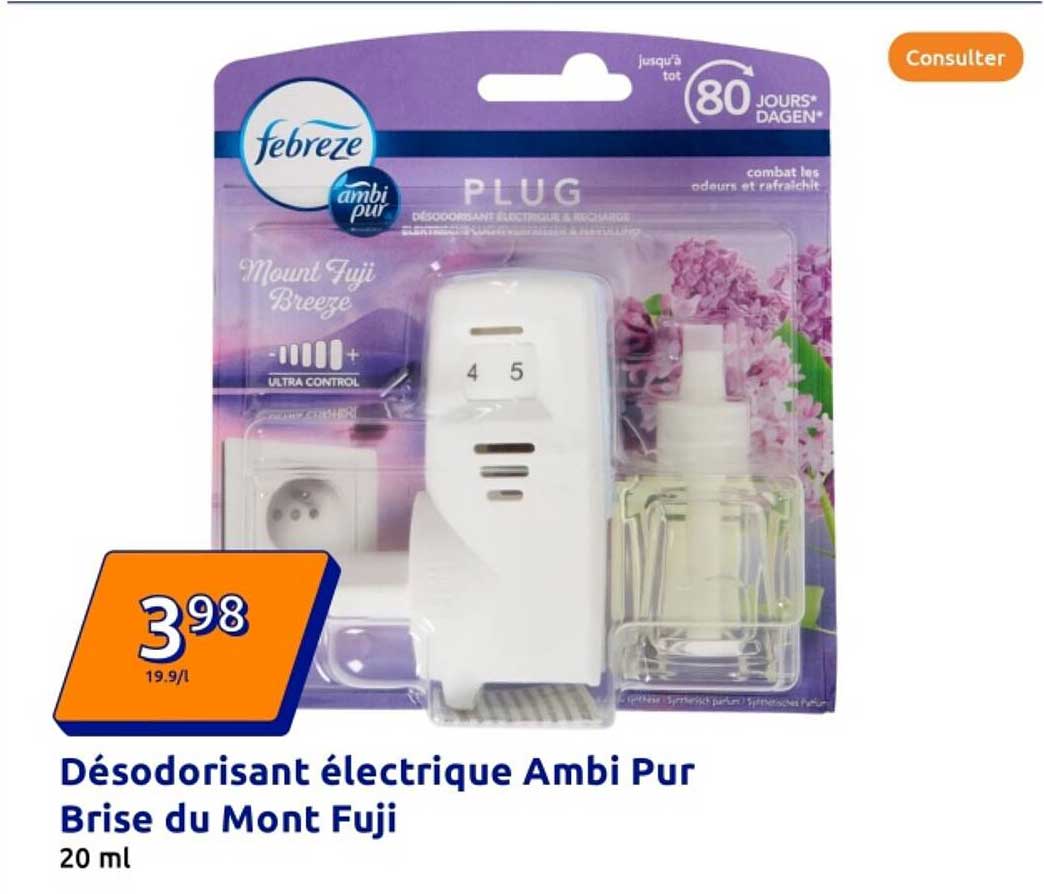 Désodorisant électrique Ambi Pur Brise du Mont Fuji