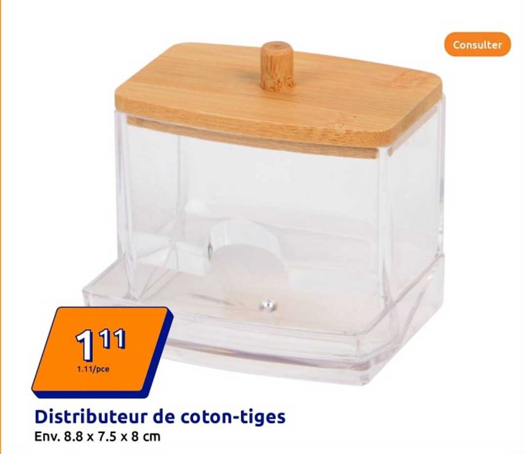 Distributeur de coton-tiges