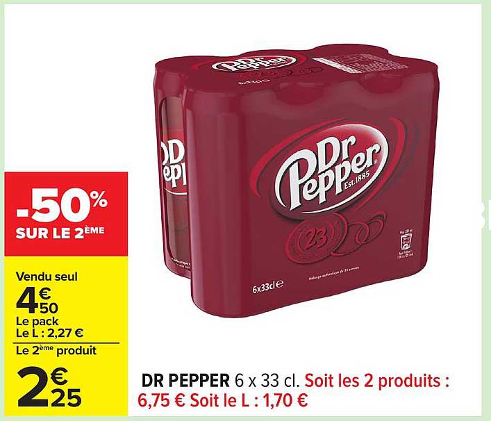 DR PEPPER 6 x 33 cl
