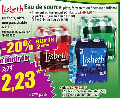 Eau de source Lisbeth