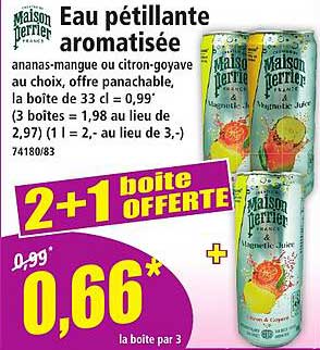 Eau pétillante aromatisée