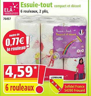 Essuie-tout compact et décoré