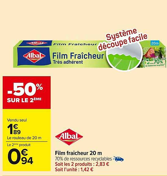 Film Fraîcheur Très adhérent