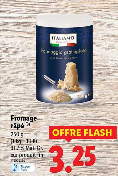 Fromage râpé