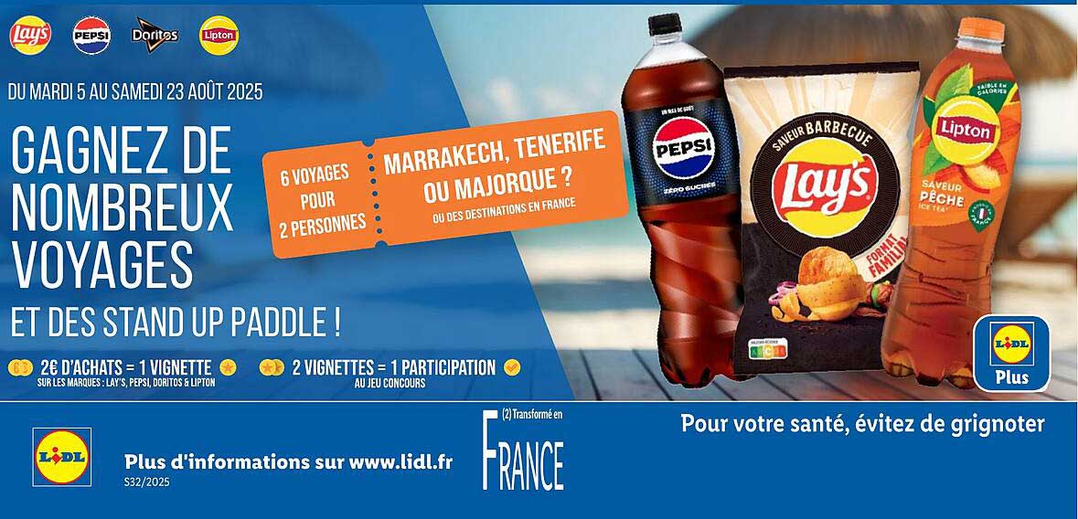 GAGNEZ DE NOMBREUX VOYAGES ET DES STAND UP PADDLE !