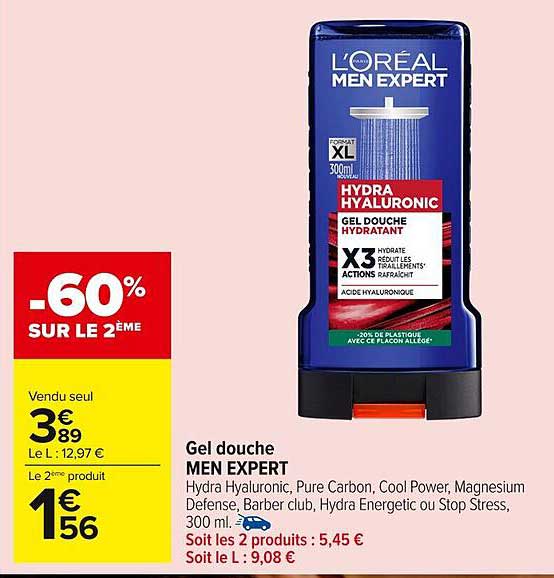 Gel douche MEN EXPERT