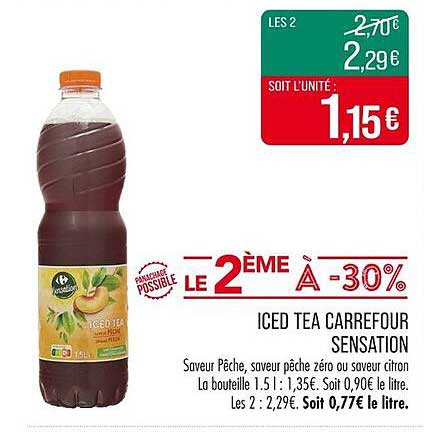 ICED TEA CARREFOUR SENSATION