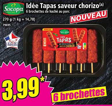 Idée Tapas saveur chorizo
