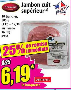 Jambon cuit supérieur