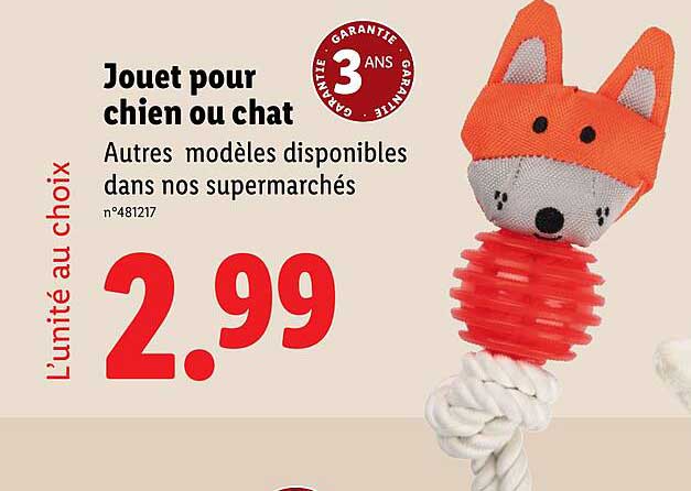 Jouet pour chien ou chat