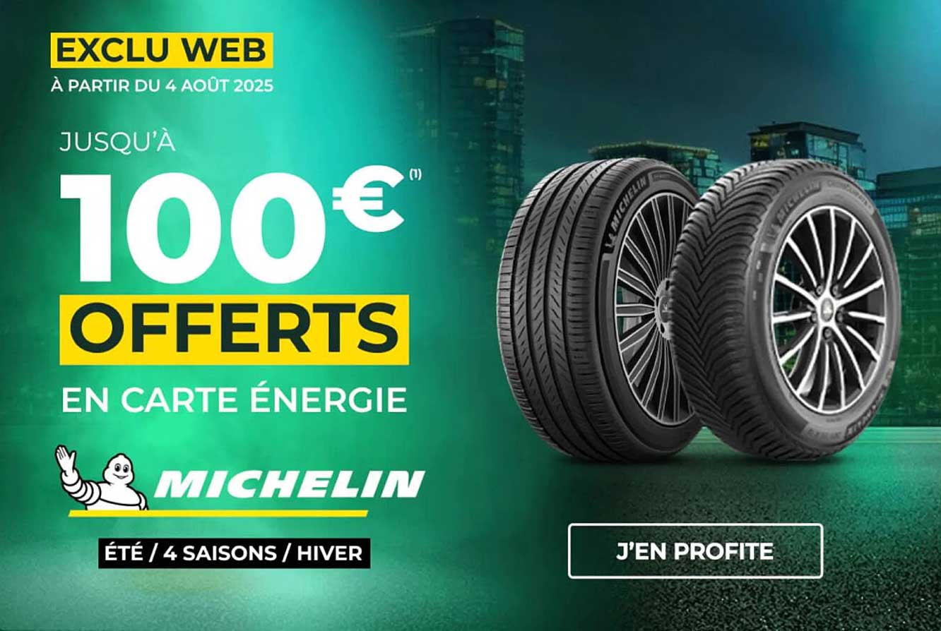 Jusqu'à 100€ offerts en carte énergie