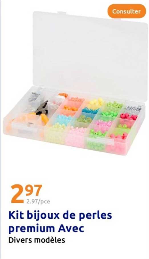 Kit bijoux de perles premium Avec