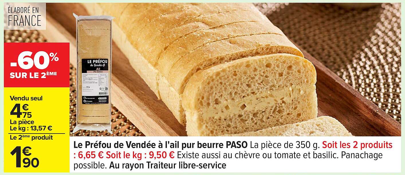 Le Préfou de Vendée à l'ail pur beurre PASO