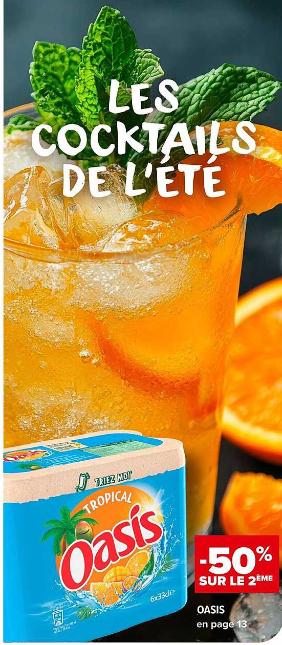LES COCKTAILS DE L'ÉTÉ