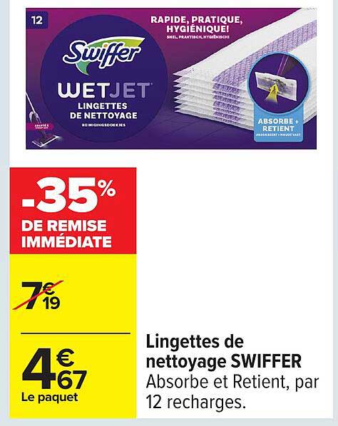 Lingettes de nettoyage SWIFFER