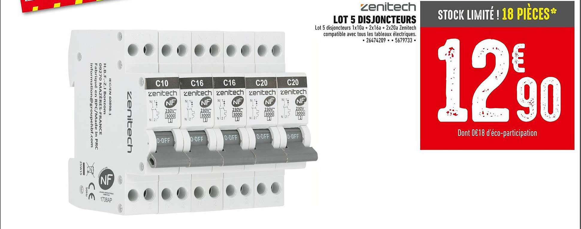 LOT 5 DISJONCTEURS