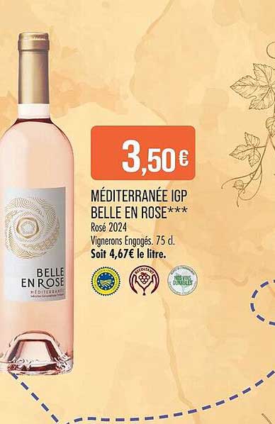 MÉDITERRANÉE IGP BELLE EN ROSE***
