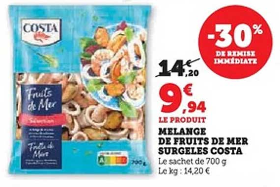 MELANGE DE FRUITS DE MER SURGELES COSTA