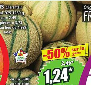 Melons Charentais frais