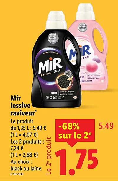 Mir lessive raviveur*