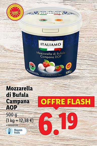 Mozzarella di Bufala Campana AOP
