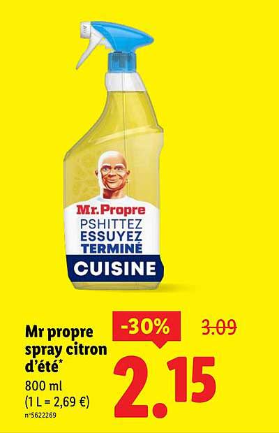 Mr propre spray citron d'été*