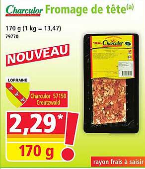 NOUVEAU Fromage de tête Charculor
