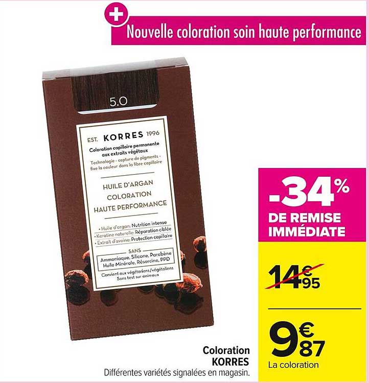 Nouvelle coloration soin haute performance