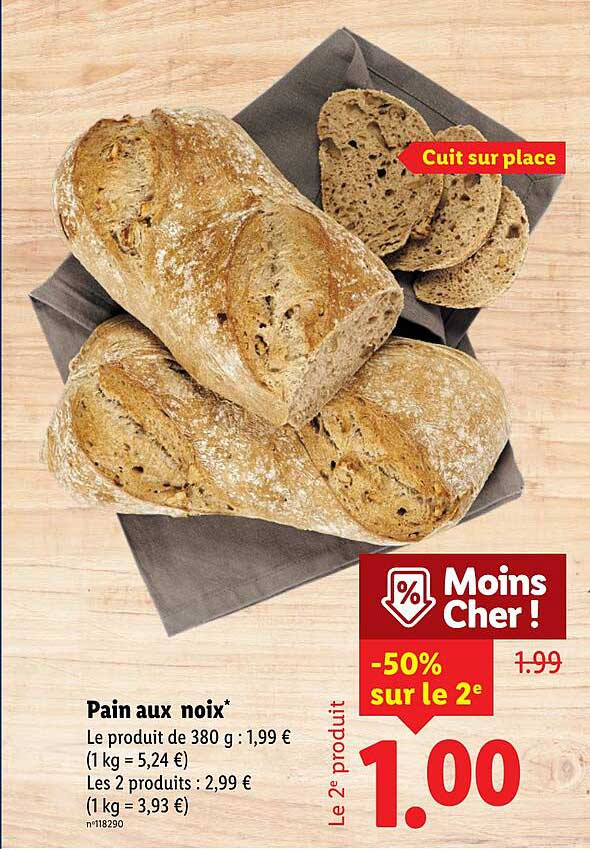 Pain aux noix*