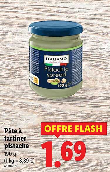 Pâte à tartiner pistache