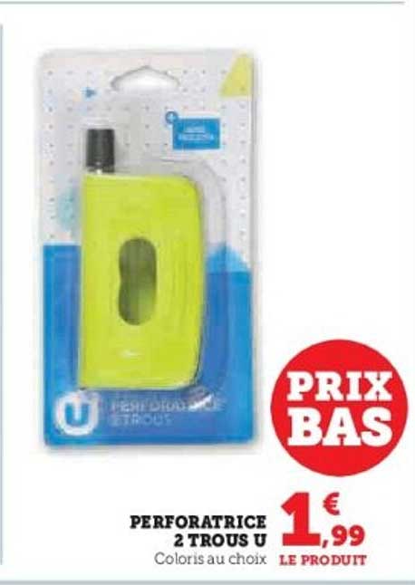 PERFORATRICE 2 TROUS U
