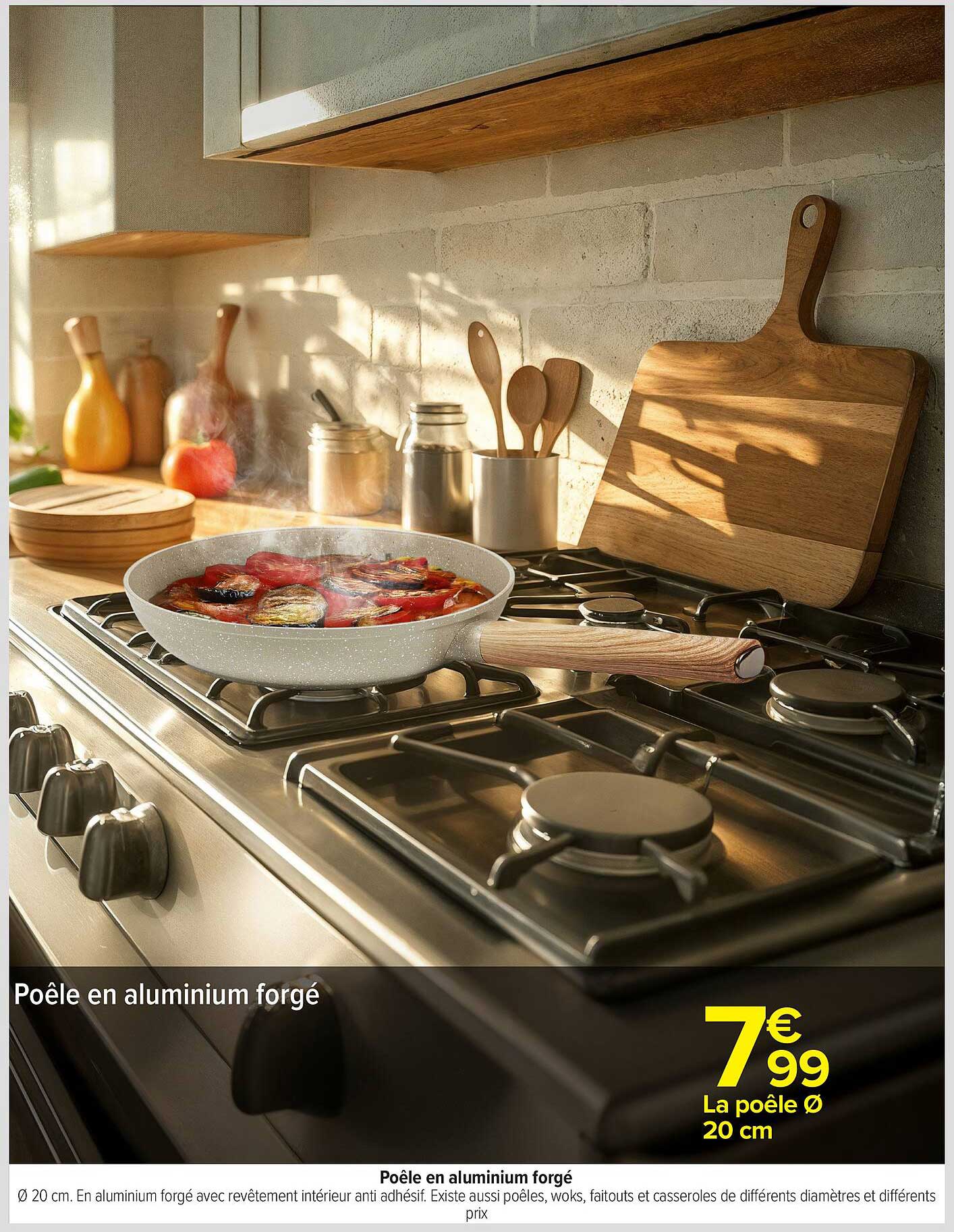Poêle en aluminium forgé
