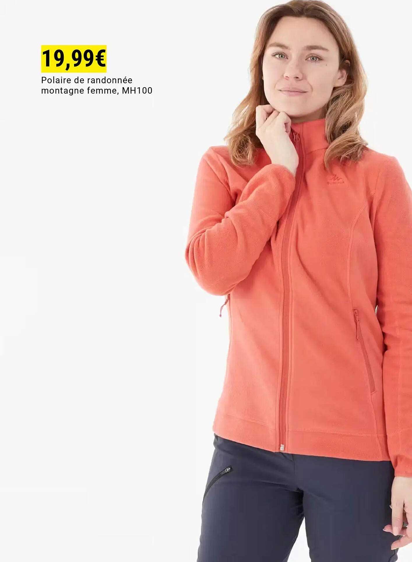 Polaire de randonnée montagne femme, MH100