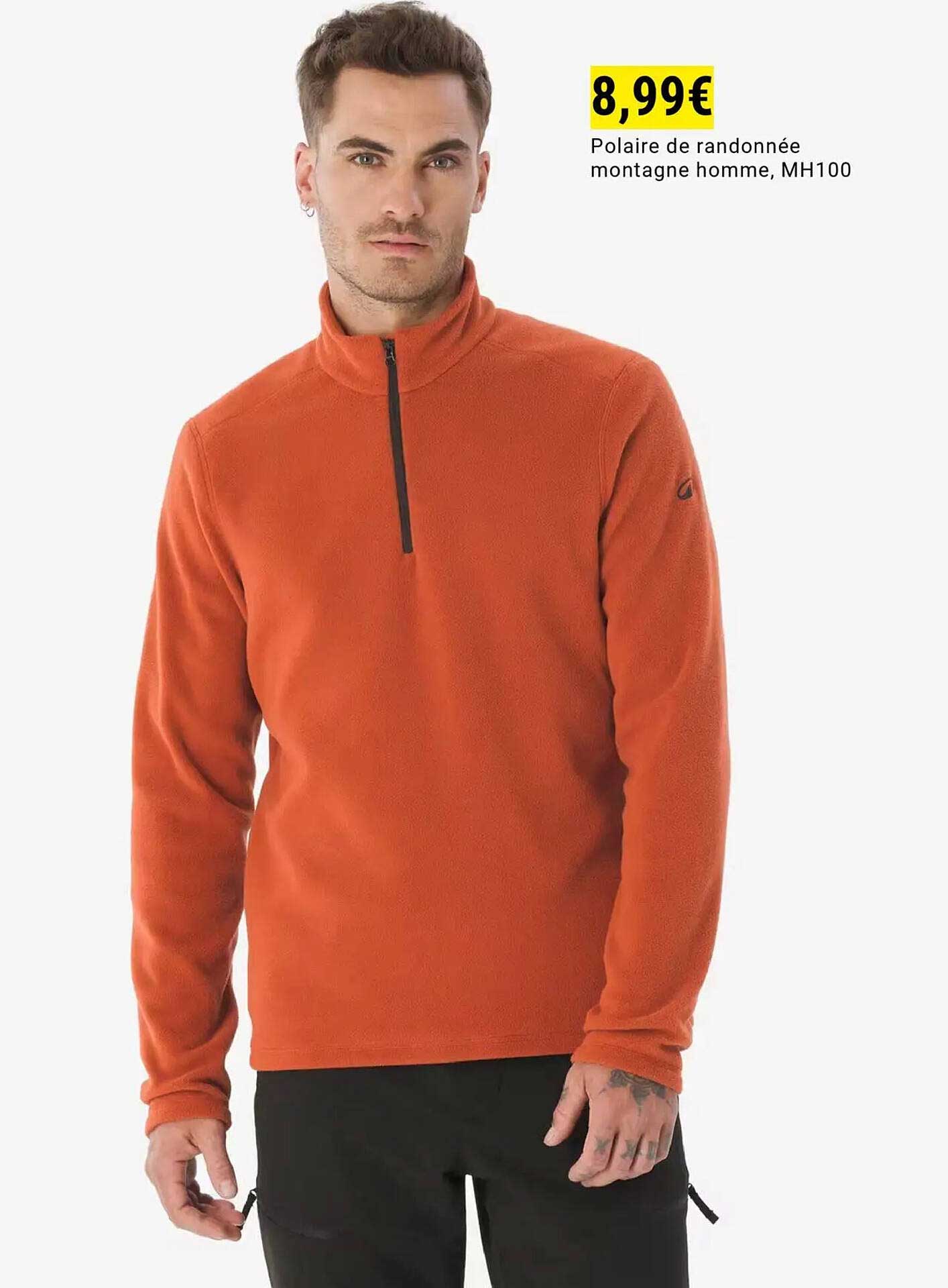 Polaire de randonnée montagne homme, MH100