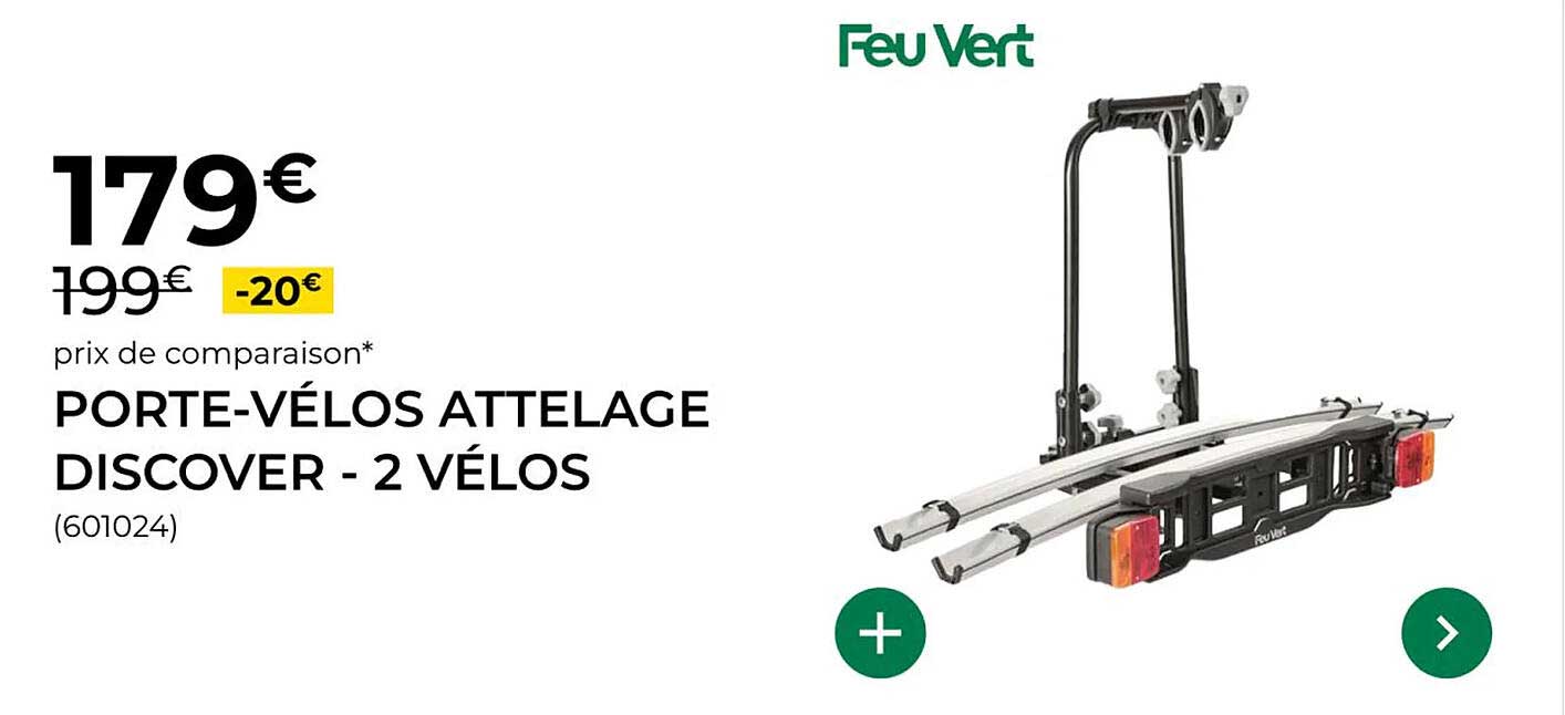 PORTE-VÉLOS ATTELAGE DISCOVER - 2 VÉLOS