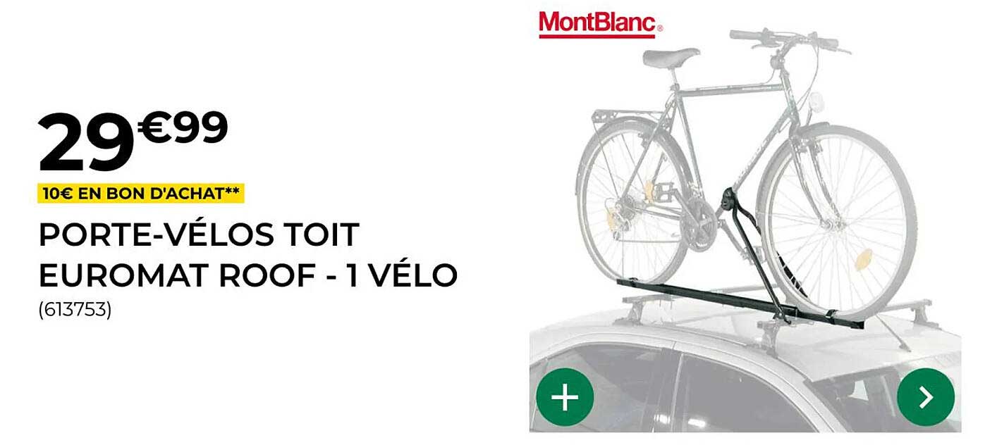 PORTE-VÉLOS TOIT EUROMAT ROOF - 1 VÉLO