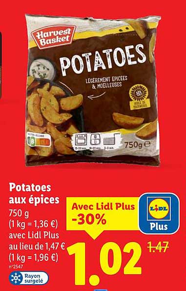 Potatoes aux épices