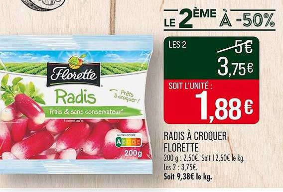 RADIS À CROQUER FLORETTE