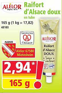 Raifort d'Alsace doux
