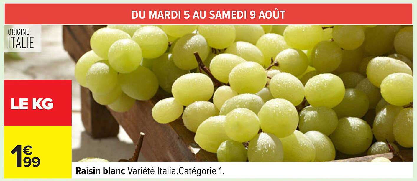 Raisin blanc