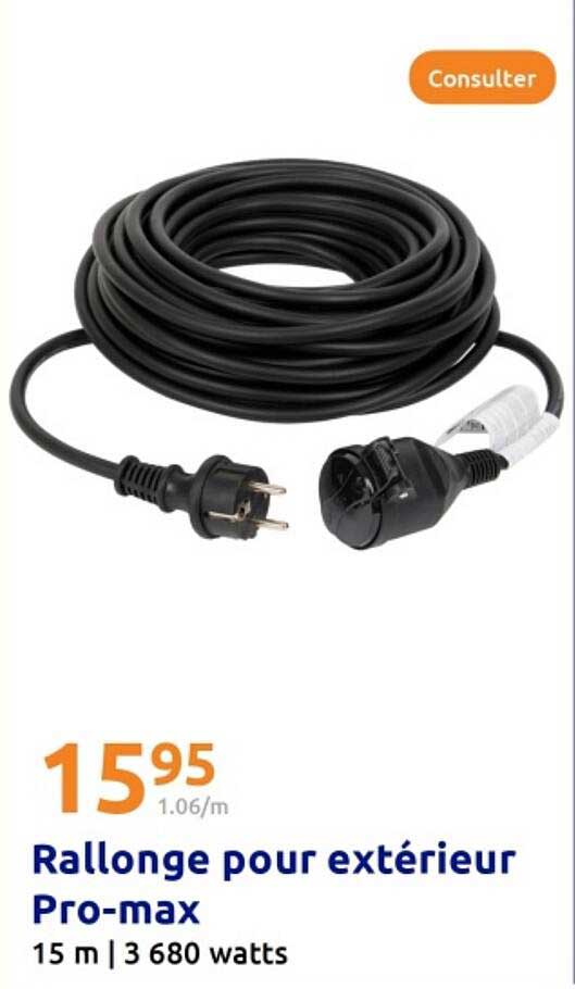 Rallonge pour extérieur Pro-max