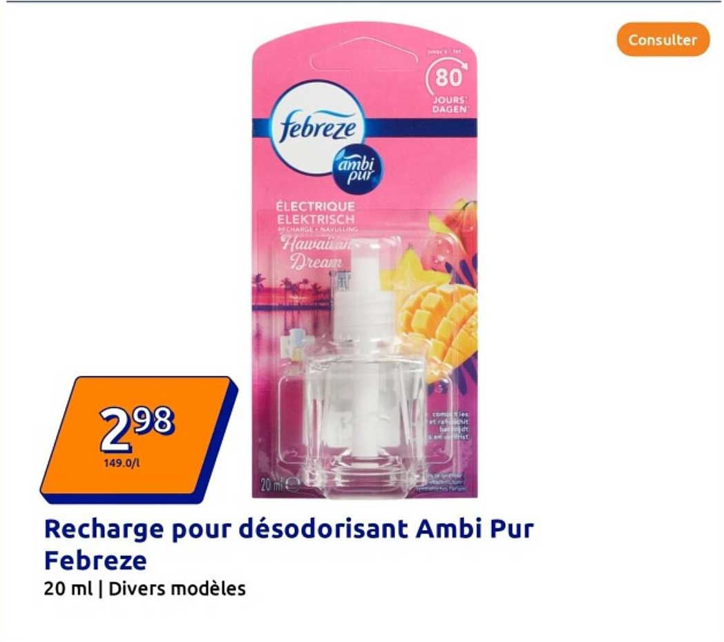 Recharge pour désodorisant Ambi Pur Febreze