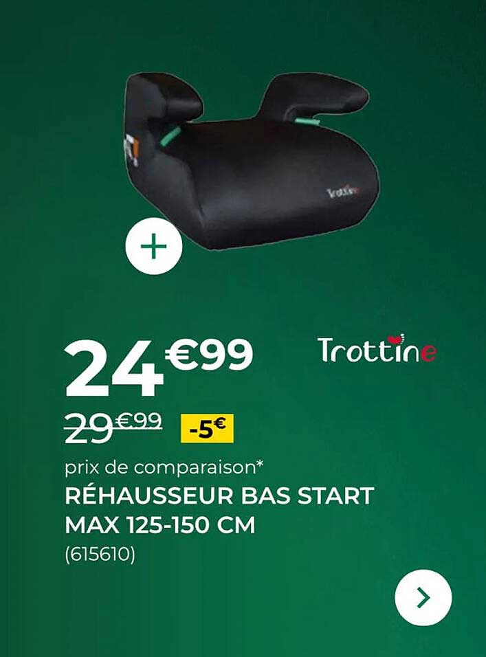 RÉHAUSSEUR BAS START MAX 125-150 CM