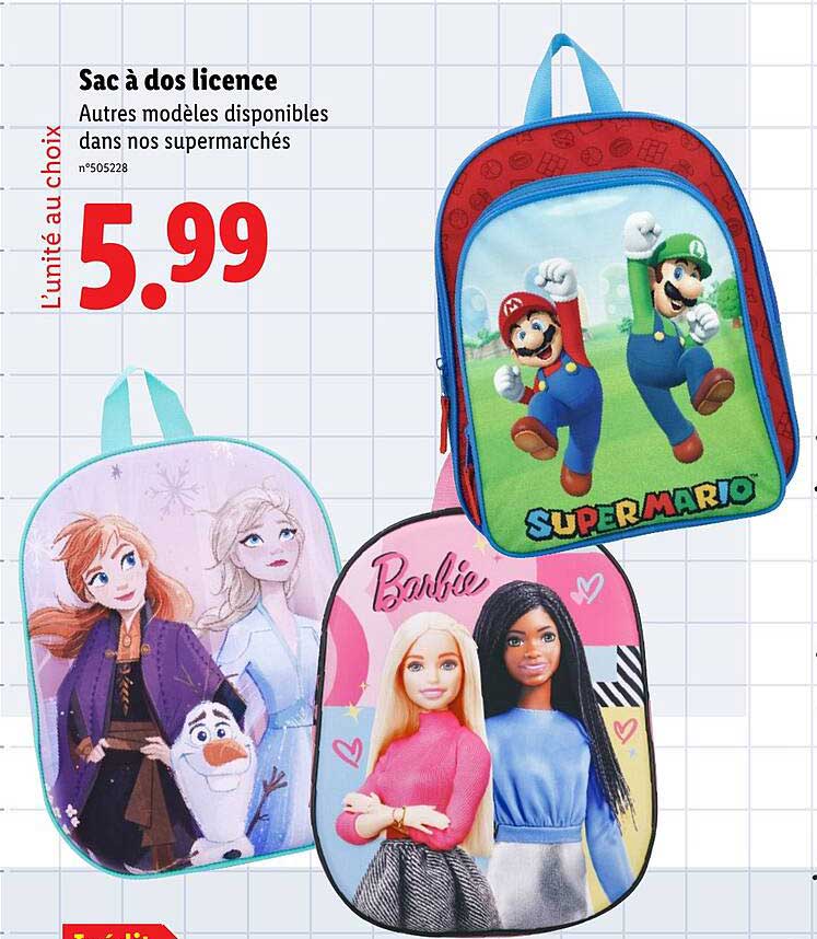 Sac à dos licence