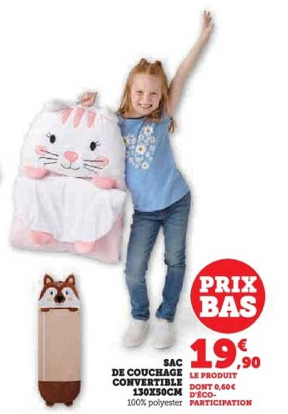 Sac de couchage convertible 130x50cm
