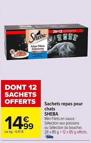 Sacherts repas pour chats SHEBA