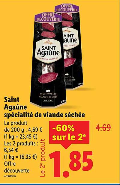 Saint Agaüne spécialité de viande séchée