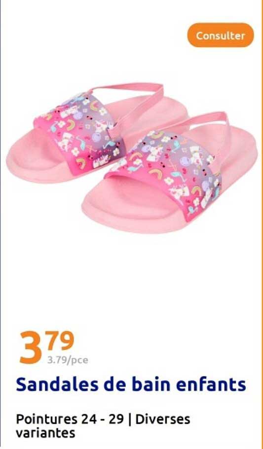 Sandales de bain enfants